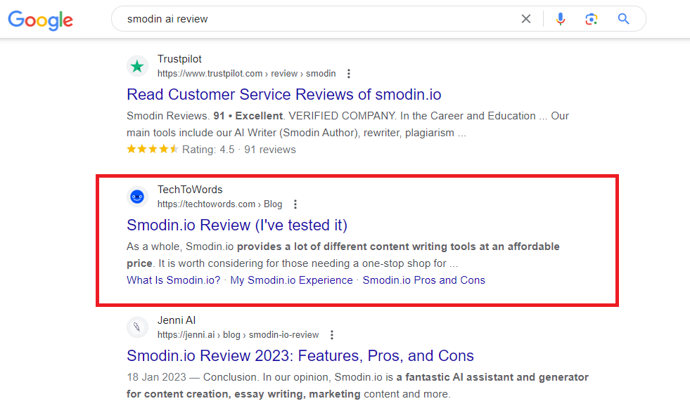 SEO writing title and meta description